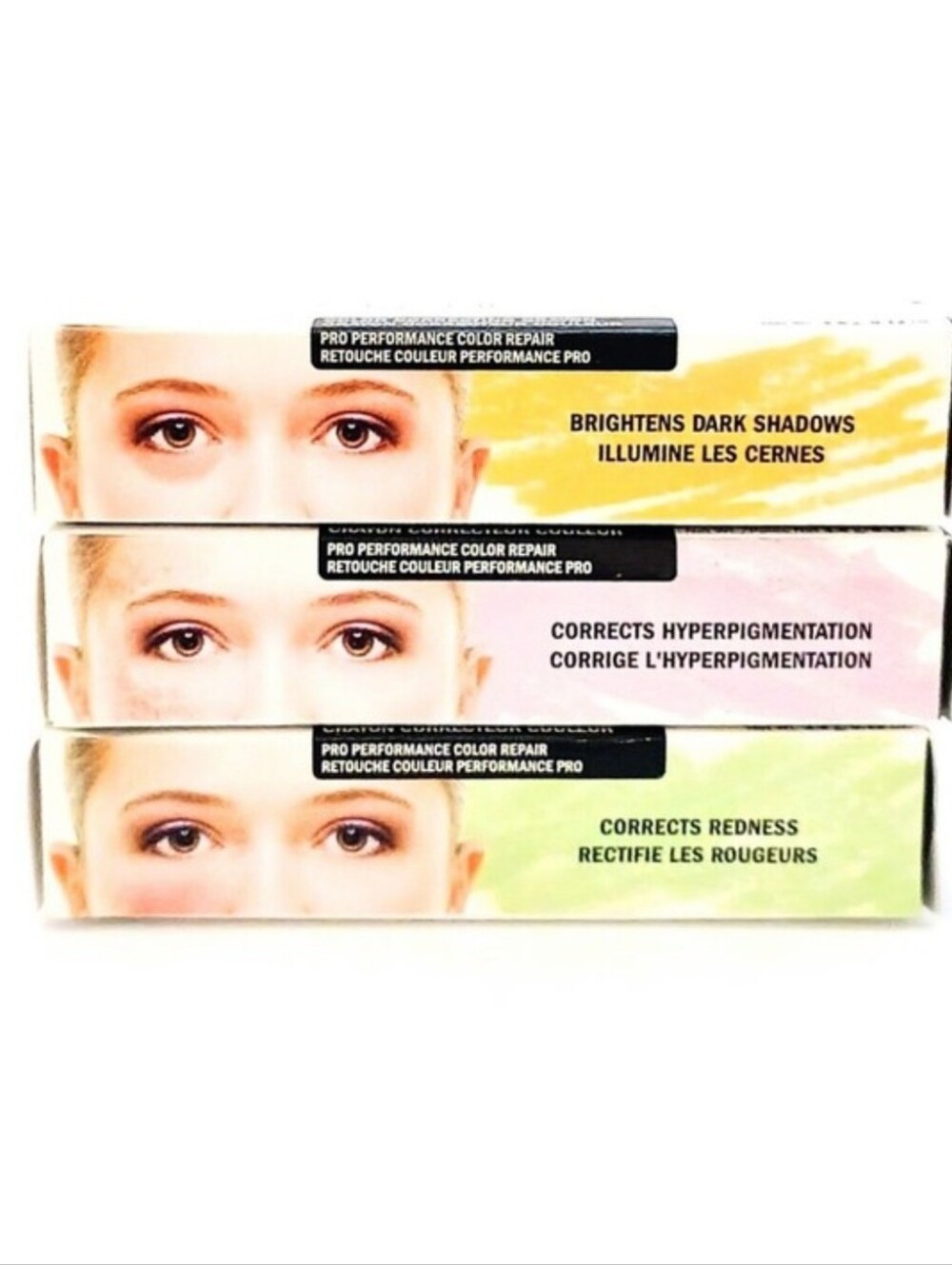 Japonesque Color Correcting Crayon Set of 3 NEW Sealed